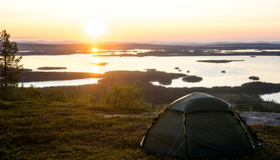 Wandern in der Mitternachtssonne